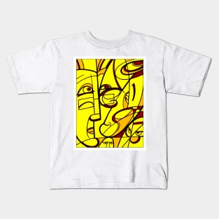 portrait cubism Kids T-Shirt